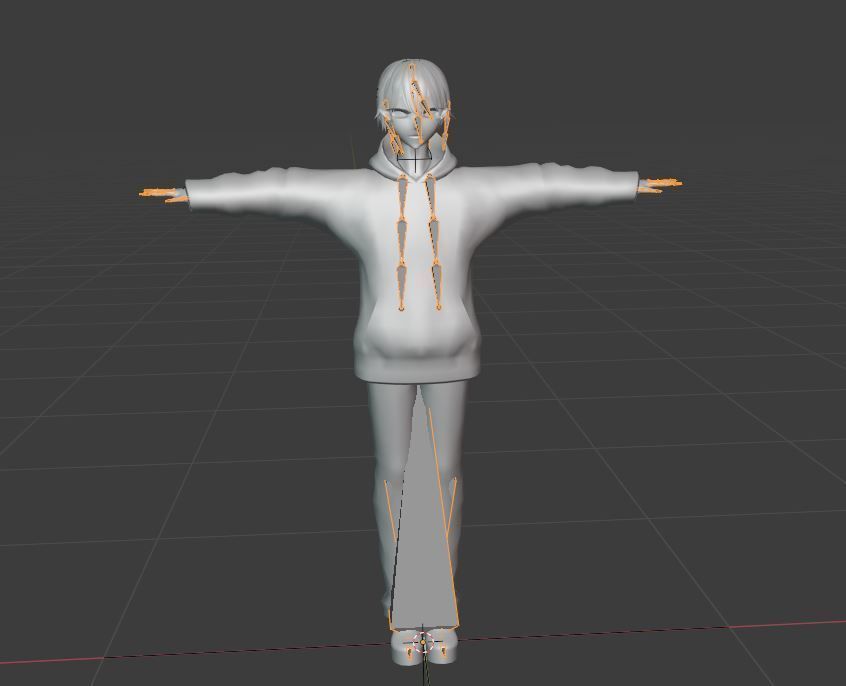 2 Cute Anime characters collection g7 Low-poly 3D model_17