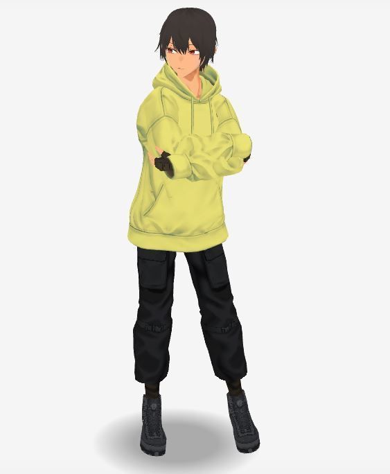 2 Cute Anime characters collection g7 Low-poly 3D model_4