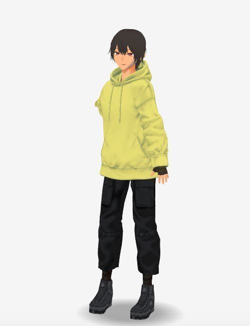 2 Cute Anime characters collection g7 Low-poly 3D model_13