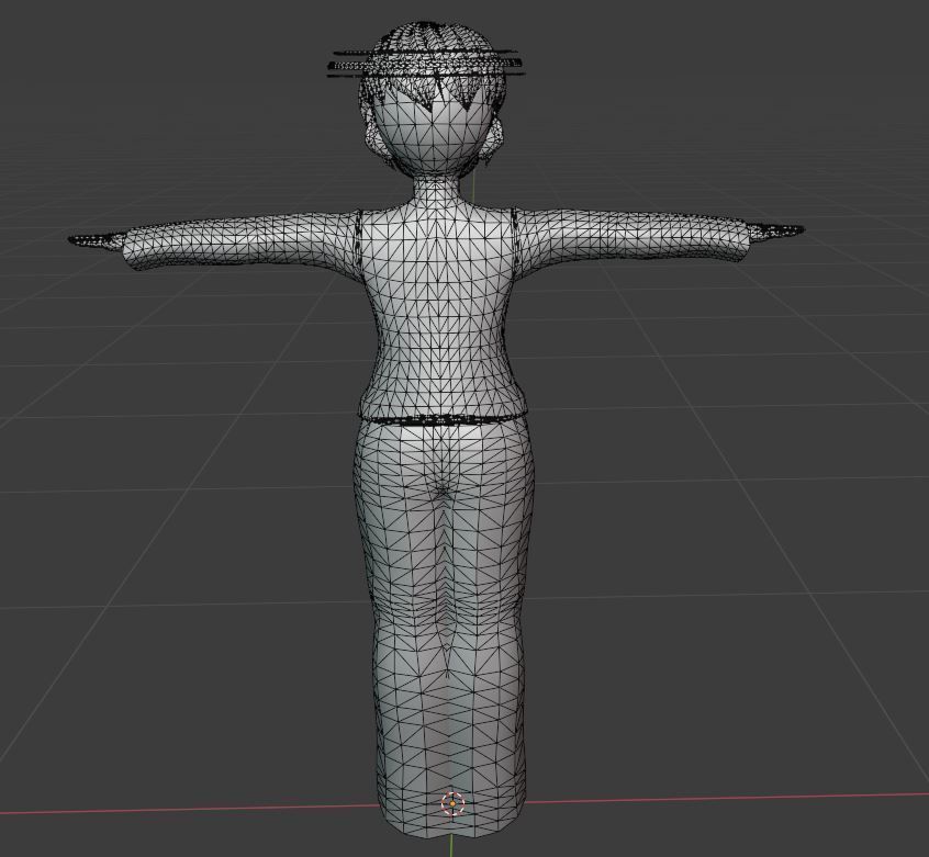 2 Cute Anime characters collection g7 Low-poly 3D model_16