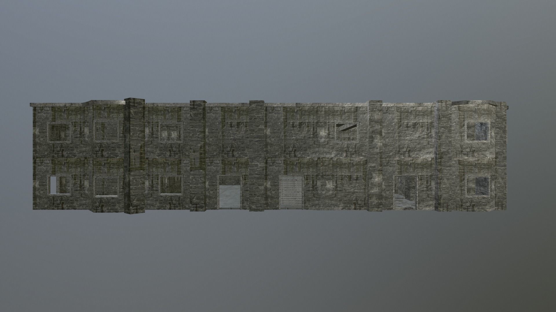 Building Old v2 Low-poly 3D model_1