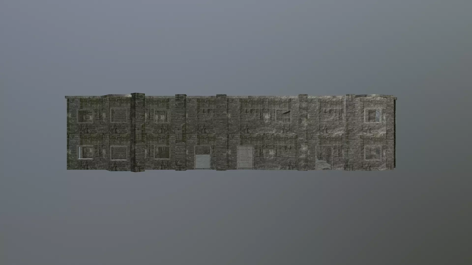 Building Old v2 Low-poly 3D model_0