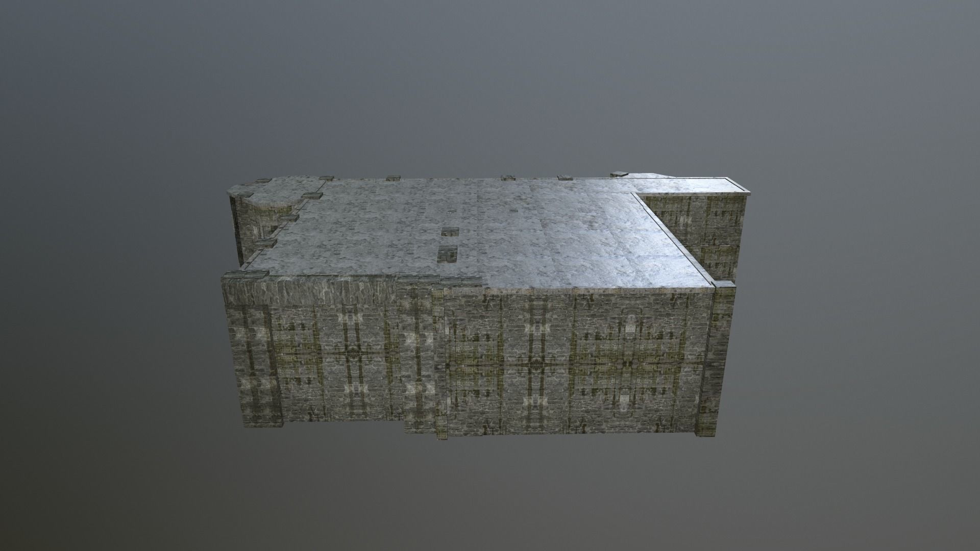 Building Old v2 Low-poly 3D model_5