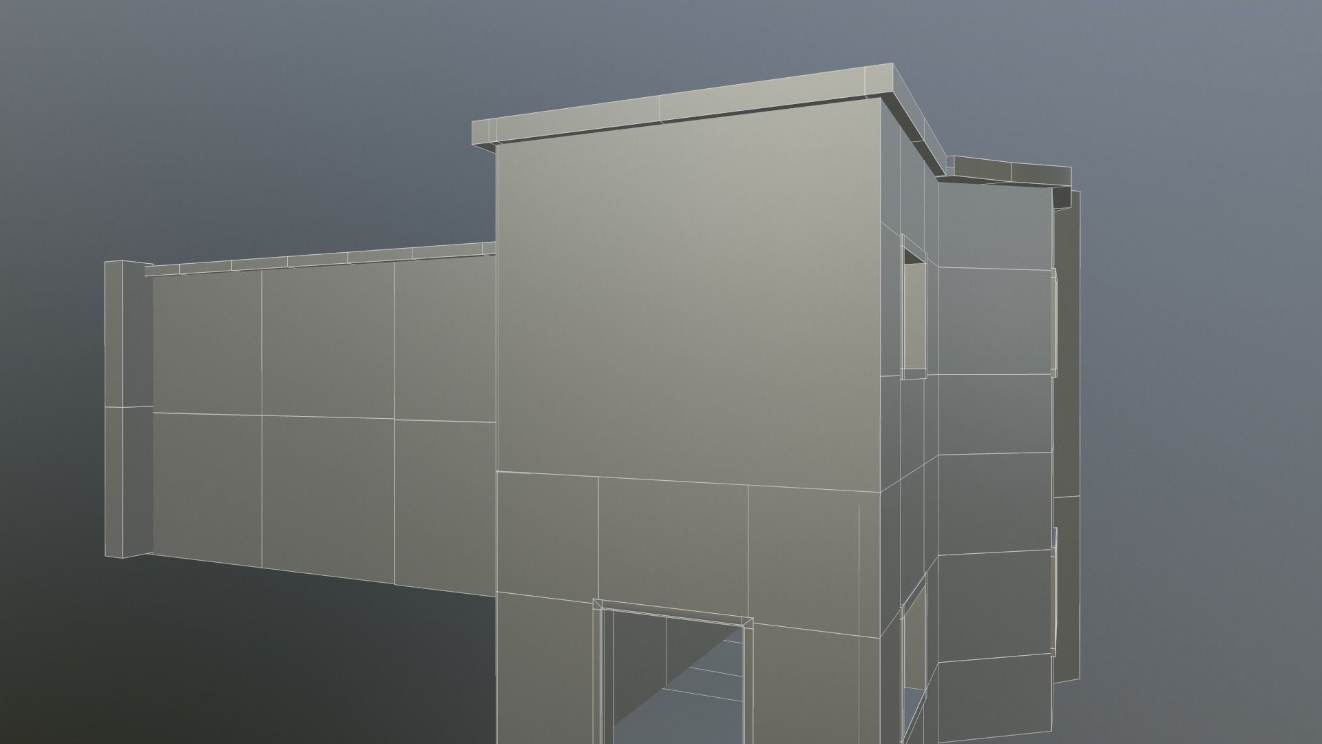 Building Old v2 Low-poly 3D model_16