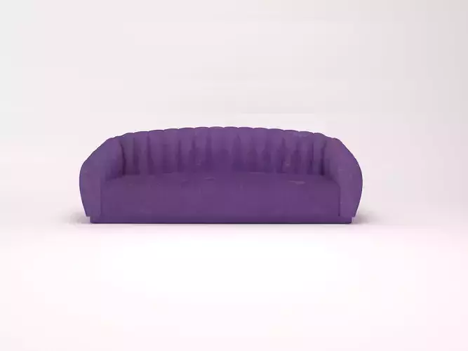 velvet sofa 3D model