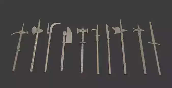 European Medieval Renaissance Weapons Polearms