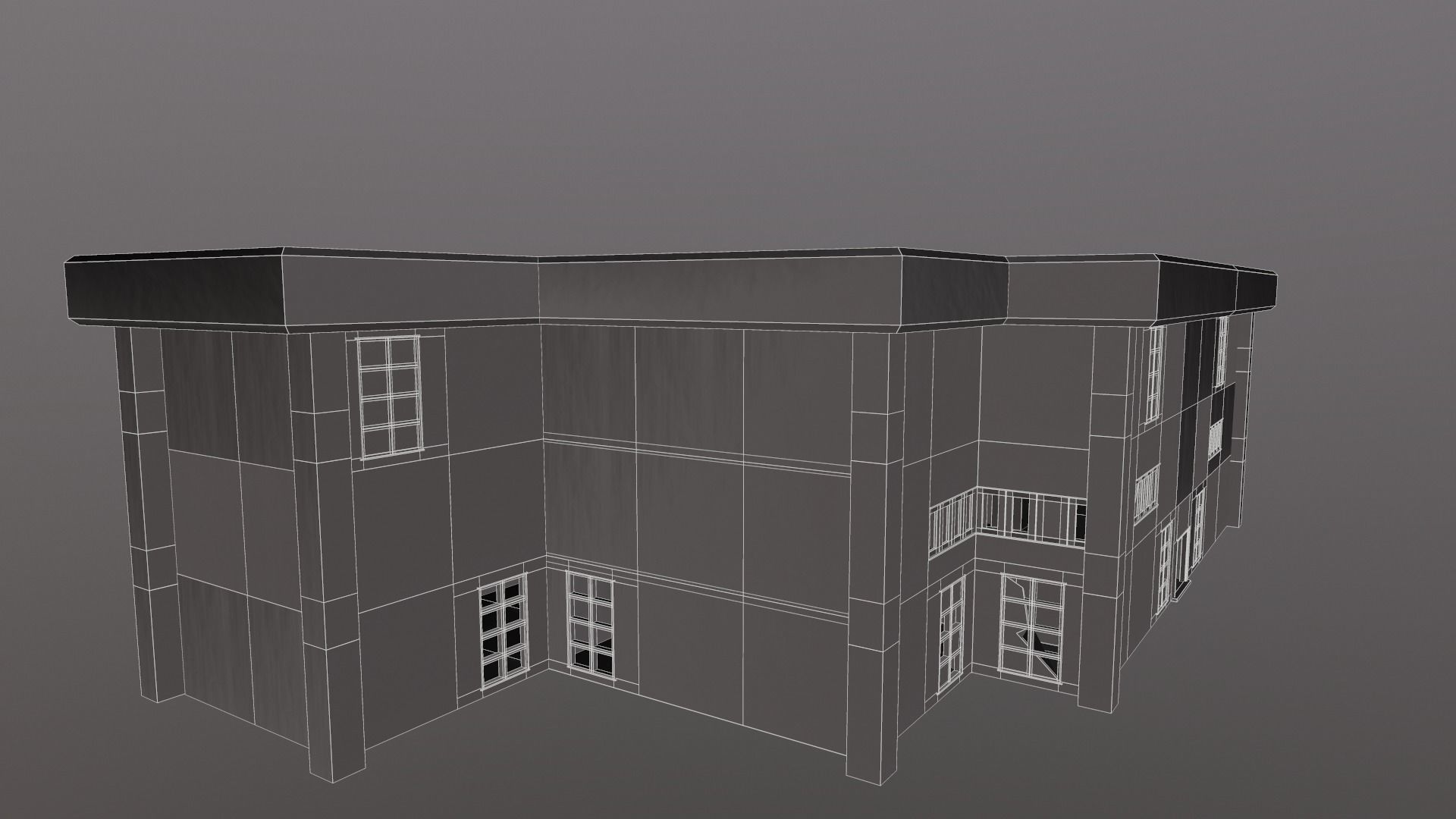 Building Old v3 Low-poly 3D model_18