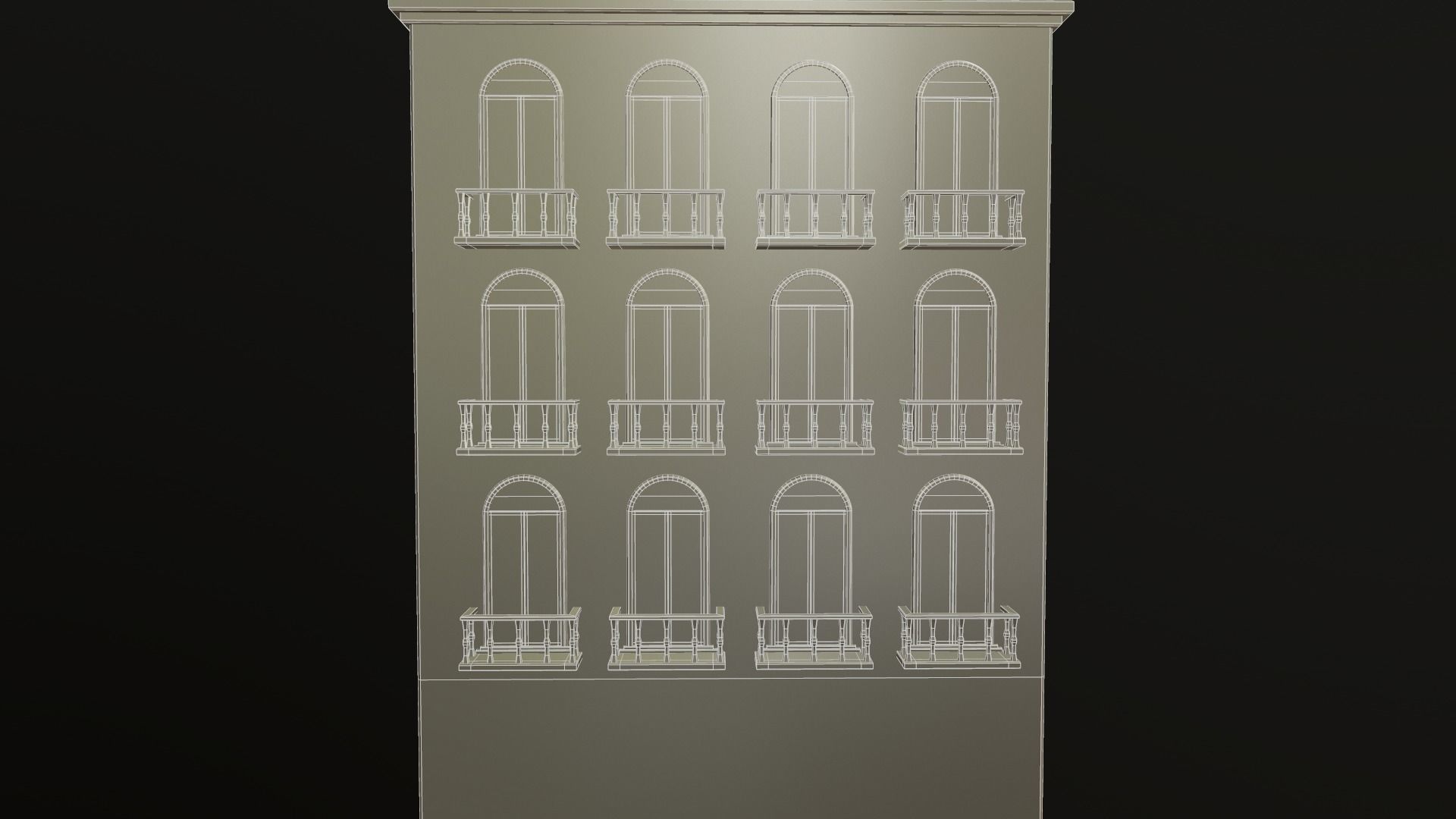 Building European v02 Low-poly 3D model_8