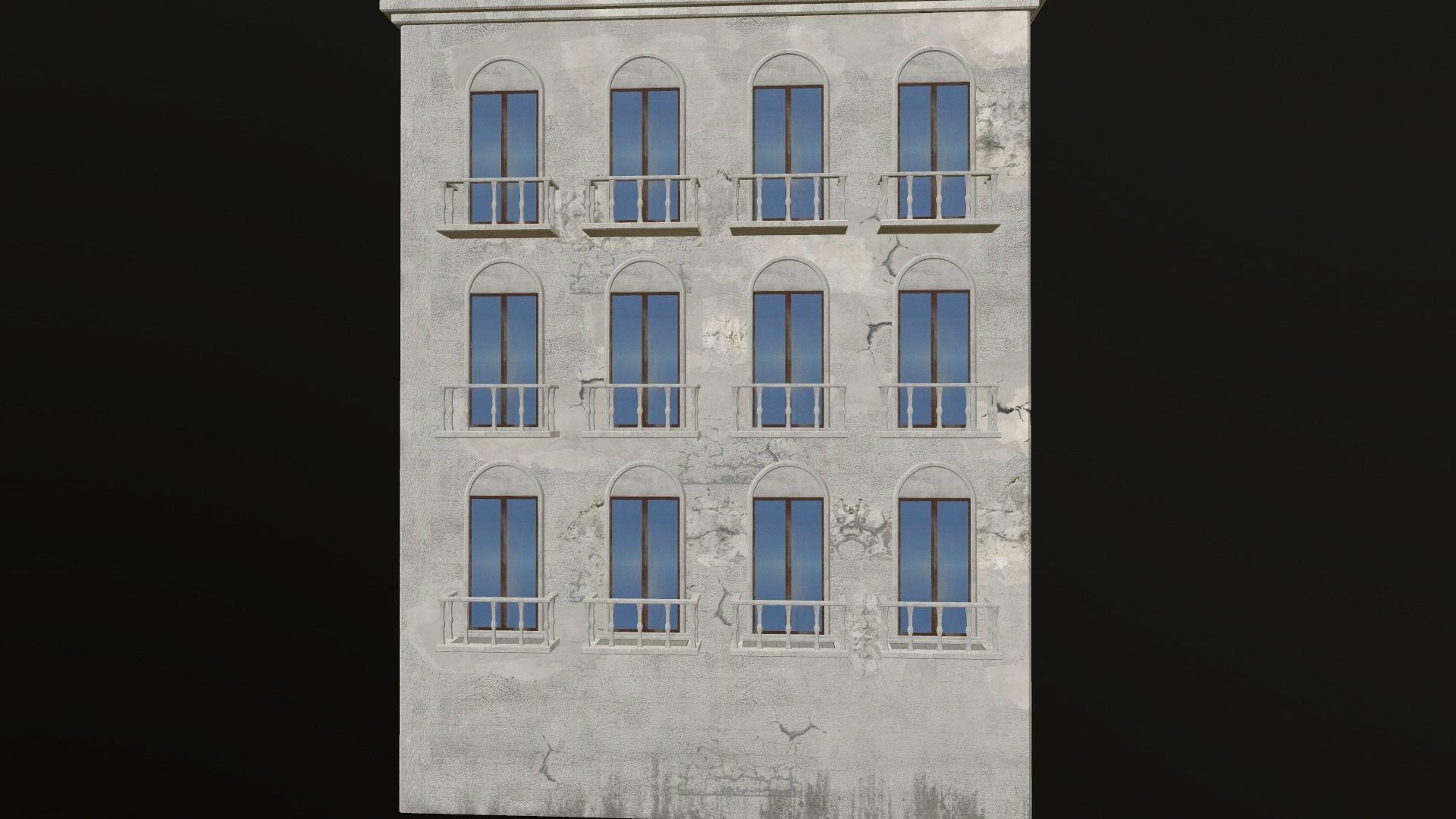 Building European v02 Low-poly 3D model_4