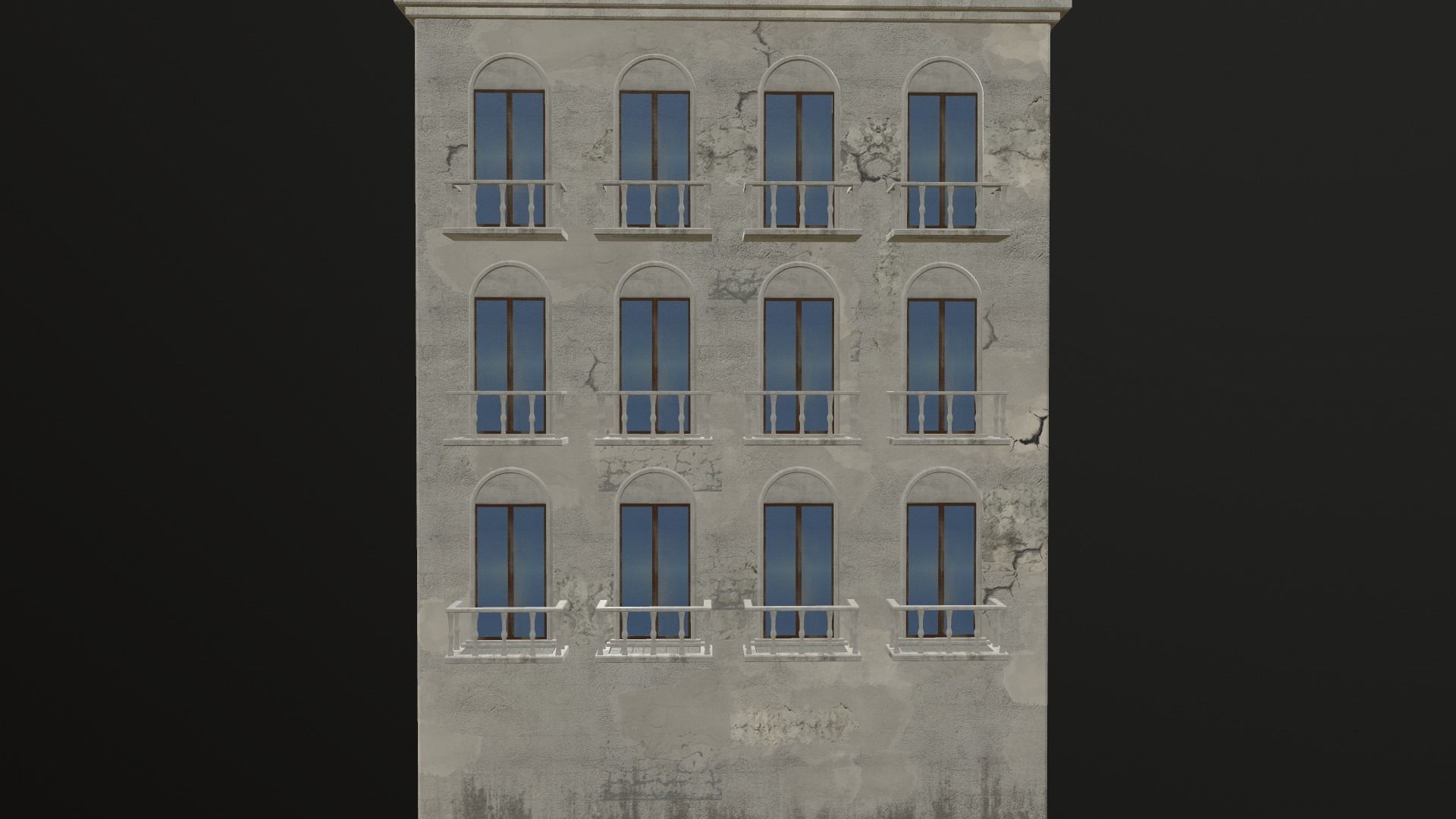 Building European v02 Low-poly 3D model_5