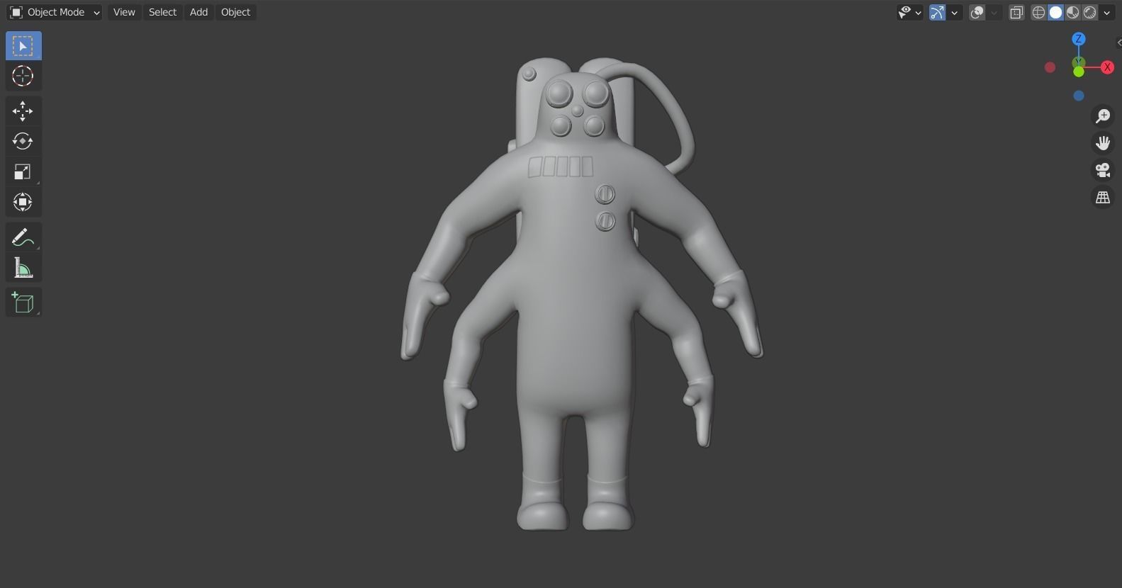 Monster inc - CDA agent 2 rigged 3D model_4