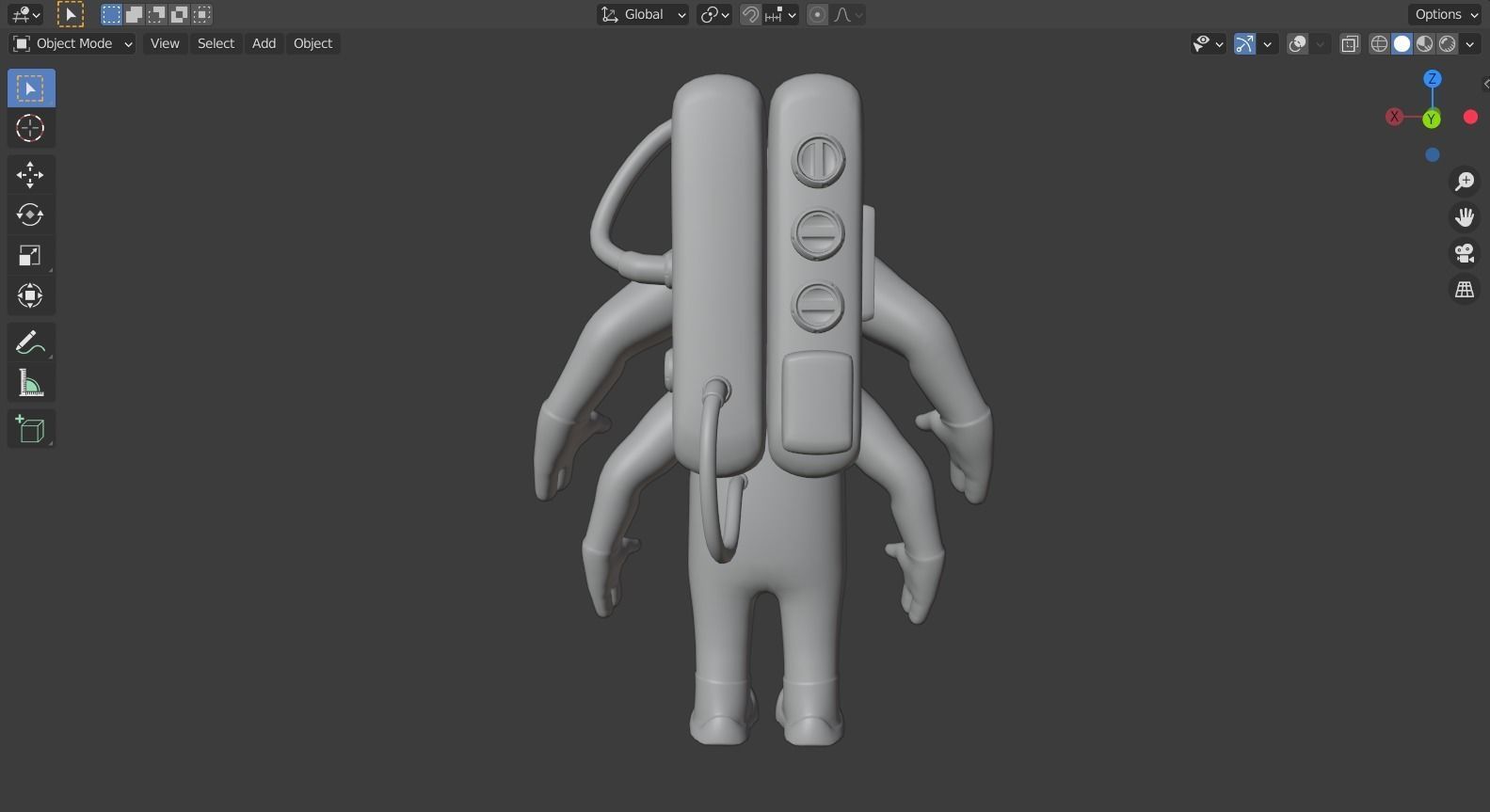 Monster inc - CDA agent 2 rigged 3D model_6