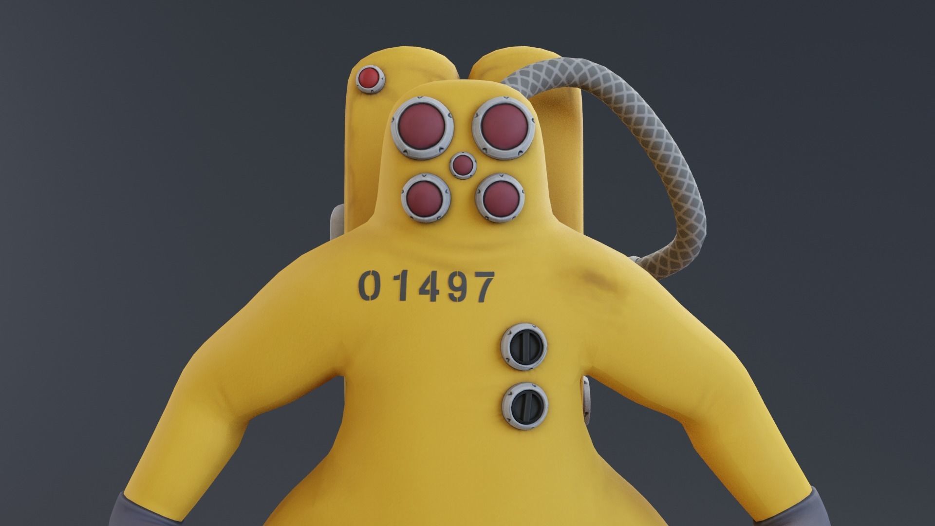 Monster inc - CDA agent 2 rigged 3D model_12