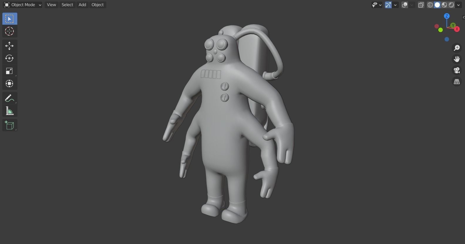 Monster inc - CDA agent 2 rigged 3D model_9
