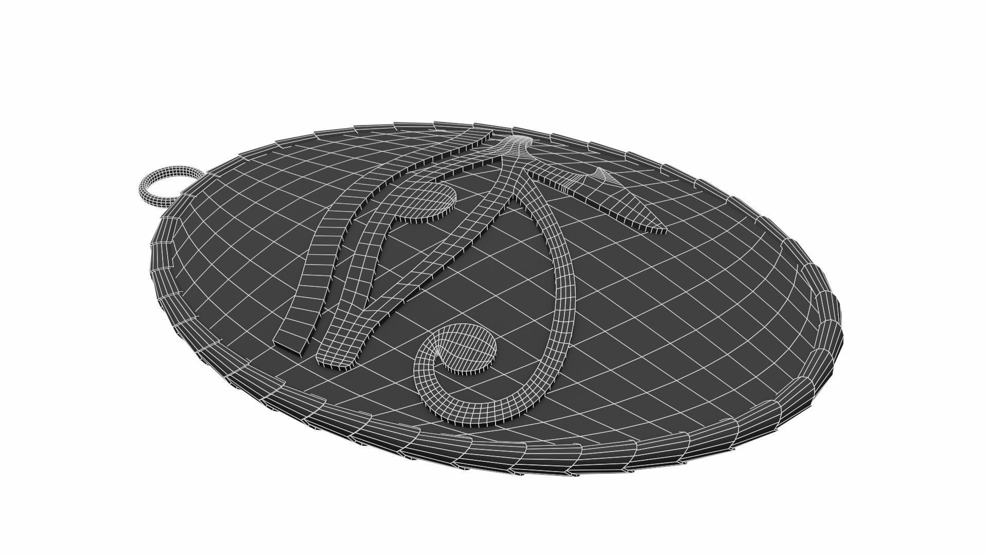 Locket with the eye of Horus  3D model_8