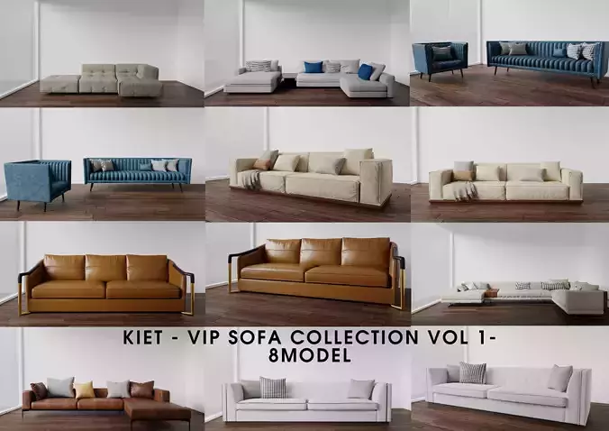 HIGH QUALITY SOFA COLLECTION VOL 1 - 8 MODELS