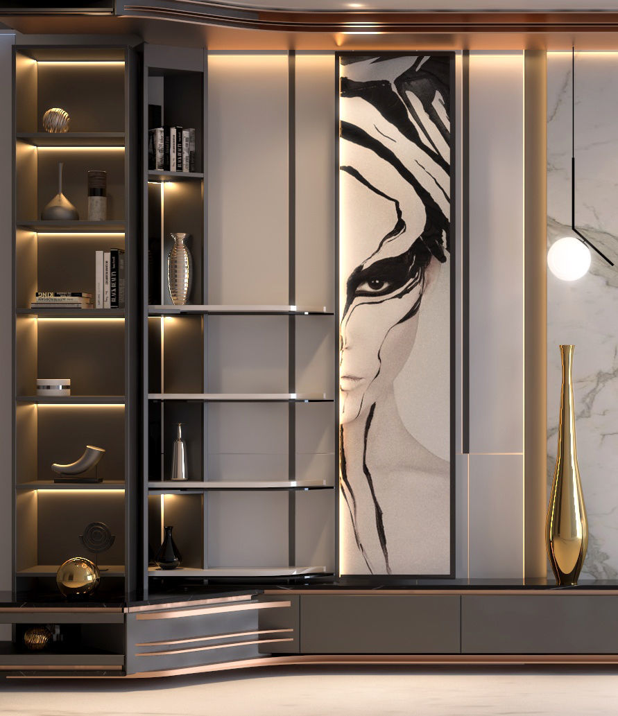 Wall Decore    TV Wall 3D model_3