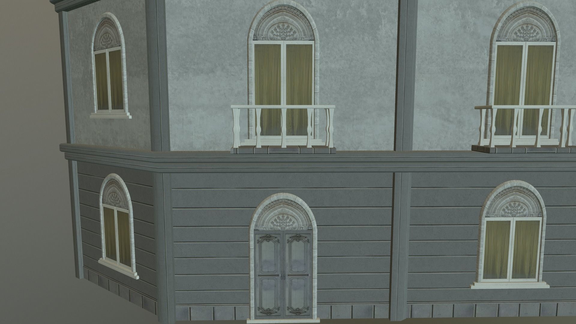 Building European v06 Low-poly 3D model_4