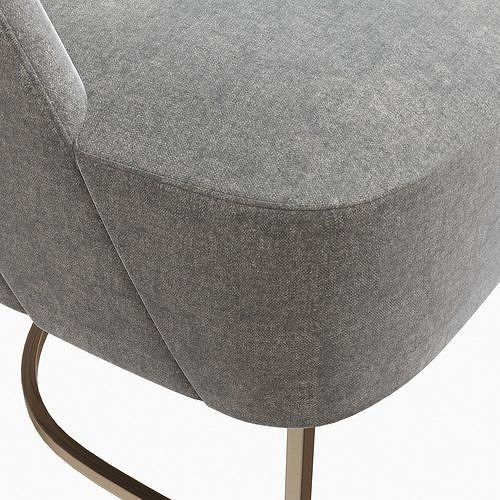 Alma Armchair Hugues Chevalier 3D model 7