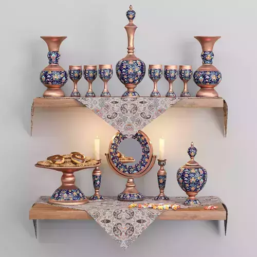 Enamel decoration set