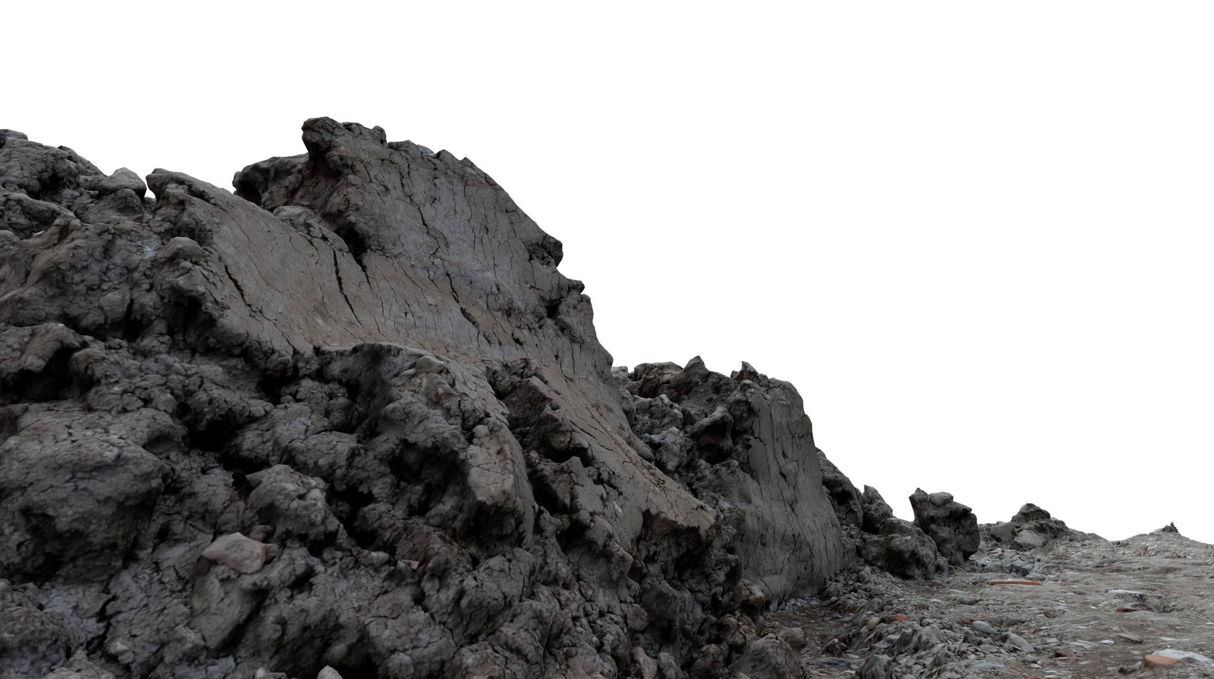 Dirt Construction Site Scan 3D model_11