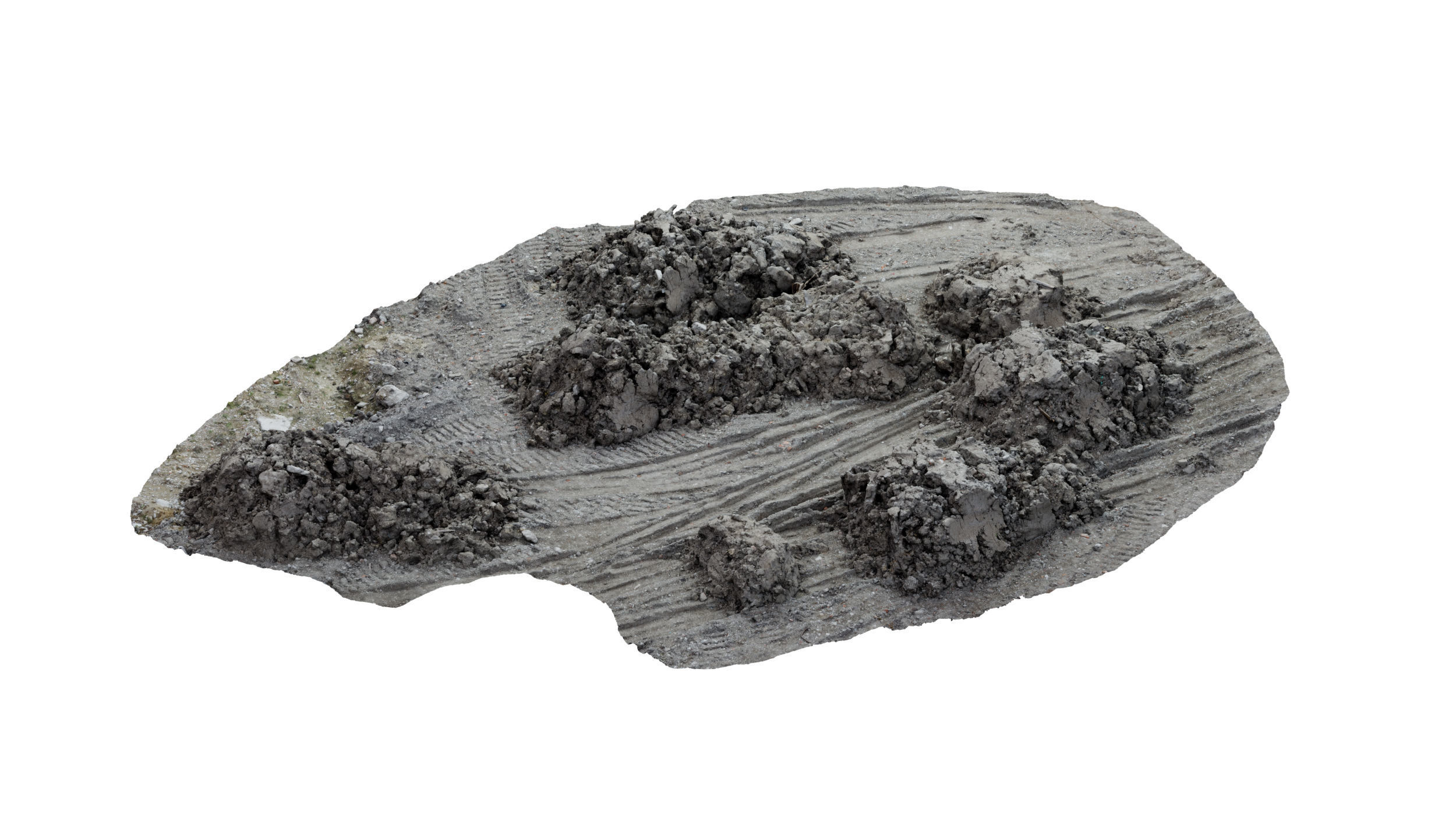 Dirt Construction Site Scan 3D model_2