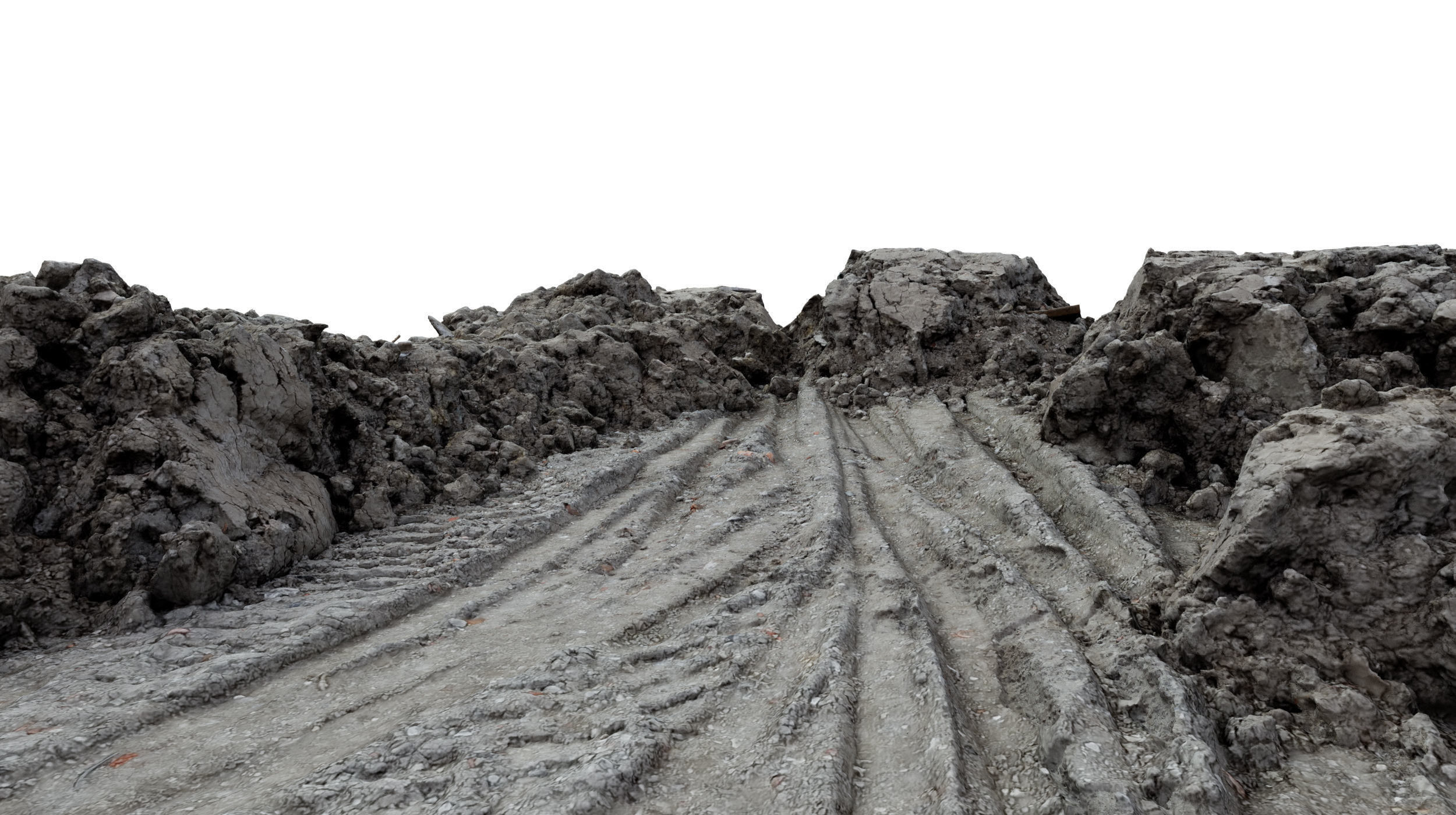 Dirt Construction Site Scan 3D model_9