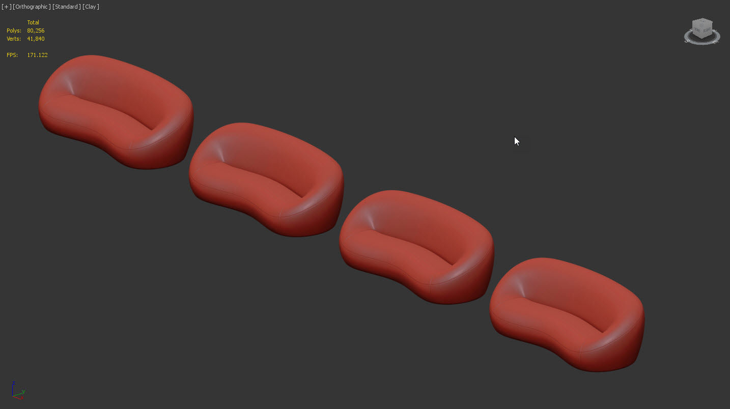 Mid Sofa C by Pierre Paulin 3D model_9