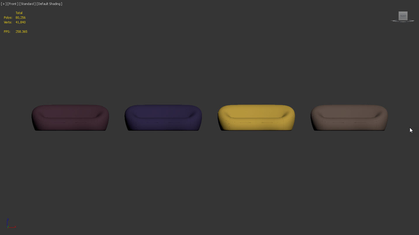 Mid Sofa C by Pierre Paulin 3D model_7