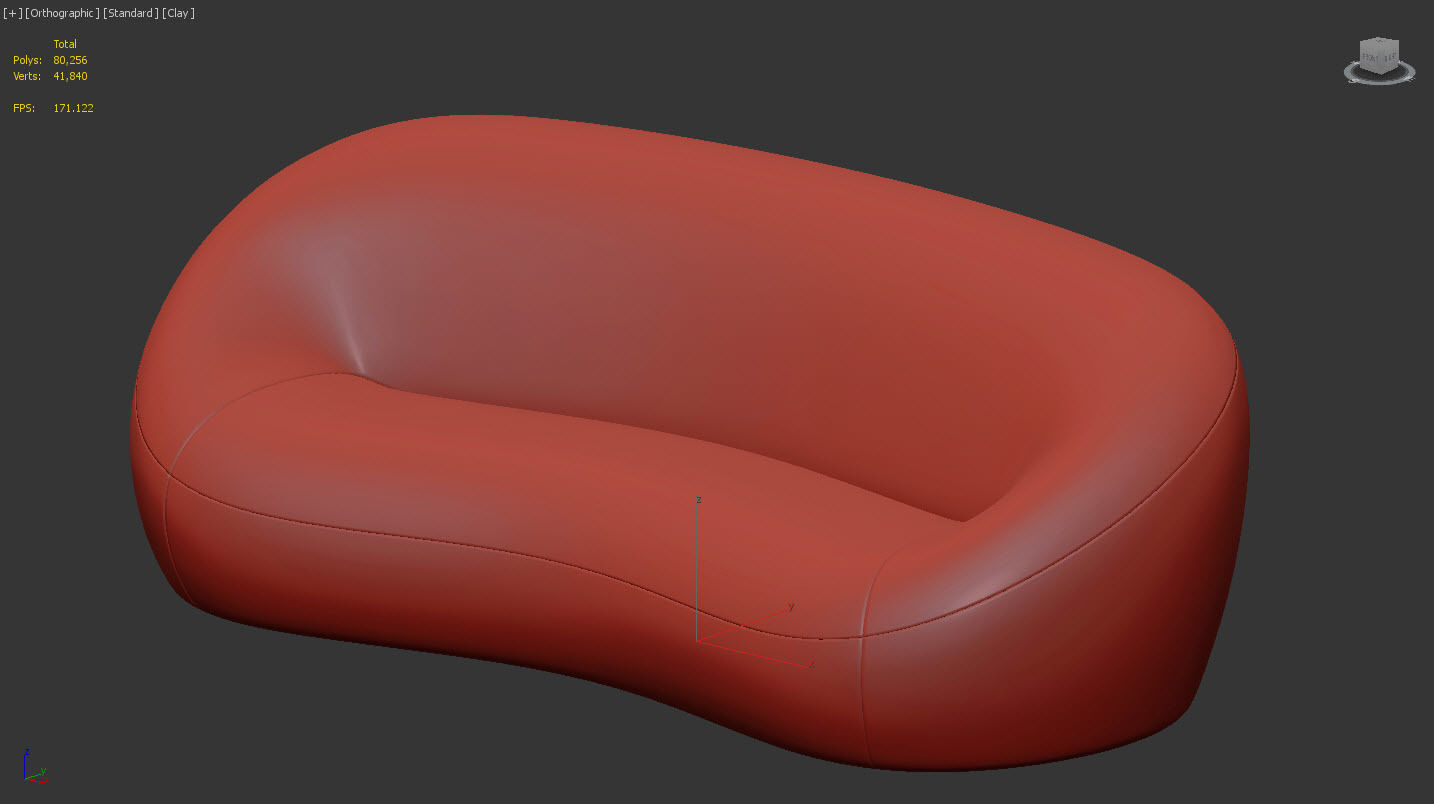 Mid Sofa C by Pierre Paulin 3D model_10