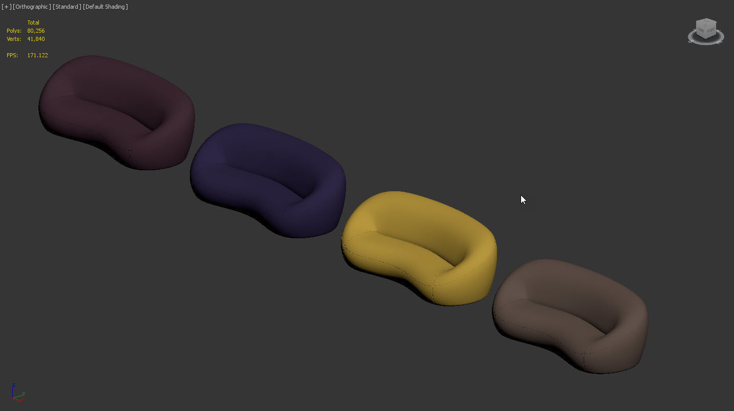 Mid Sofa C by Pierre Paulin 3D model_8