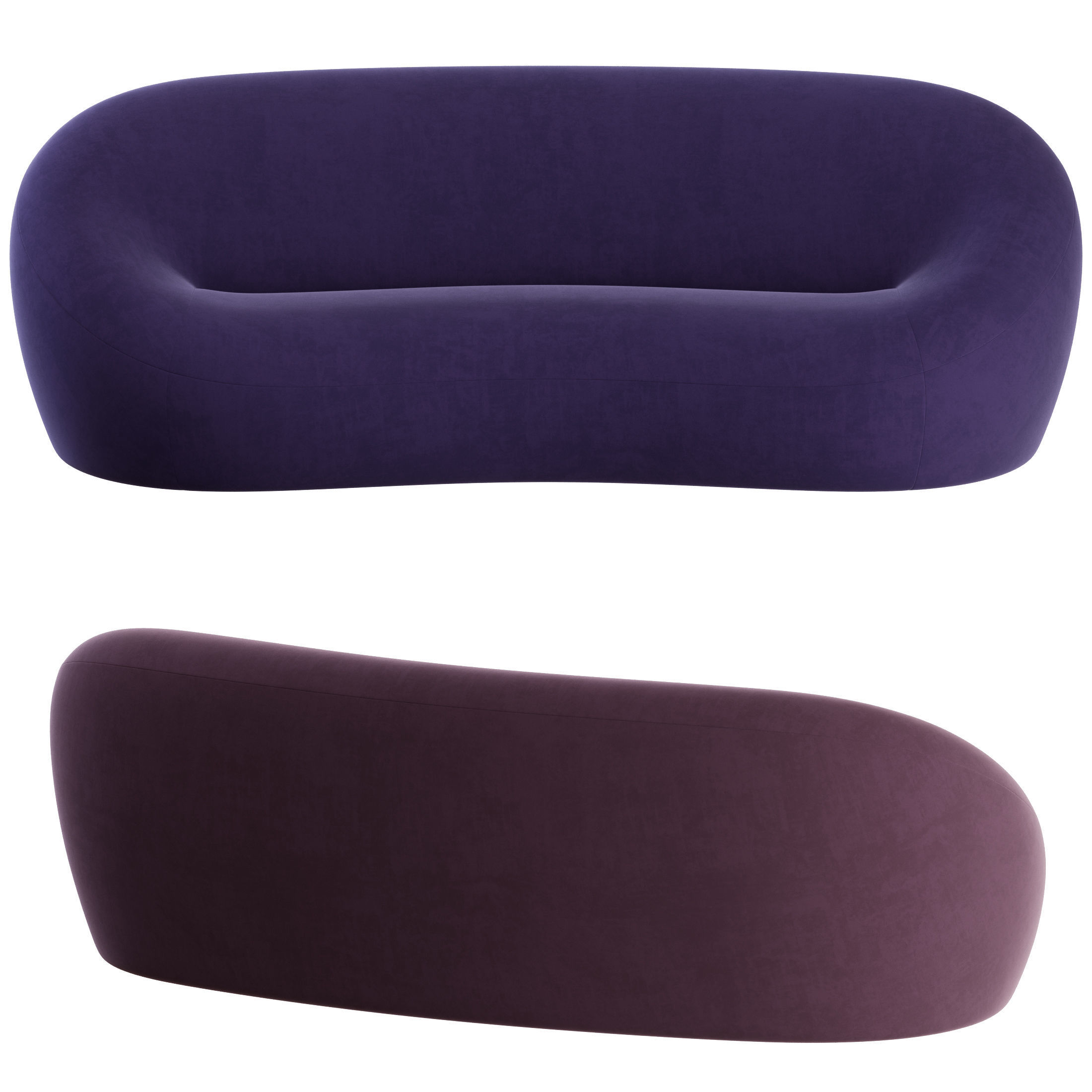 Mid Sofa C by Pierre Paulin 3D model_6