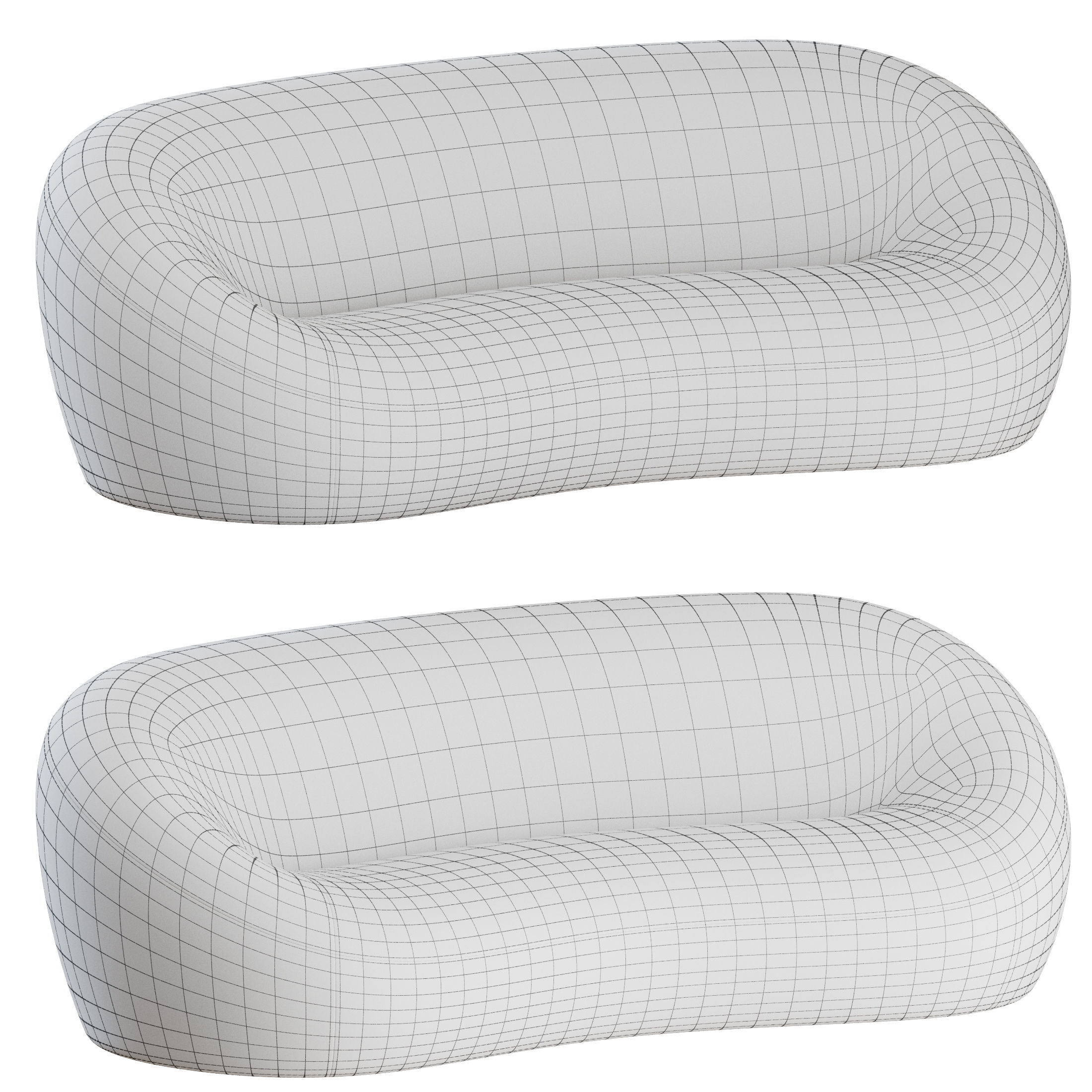 Mid Sofa C by Pierre Paulin 3D model_3