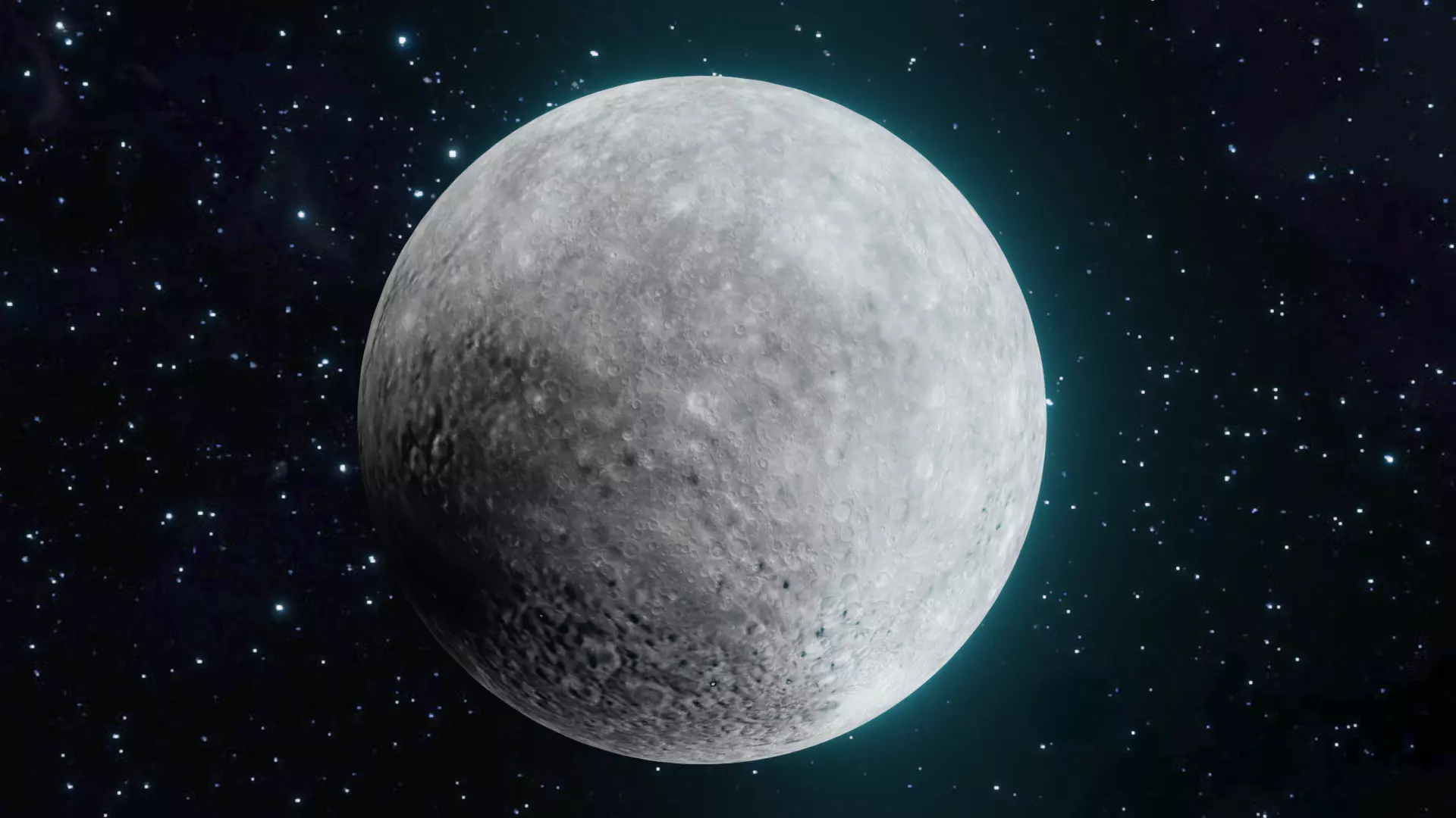 Mercury Planet Low-poly 3D model