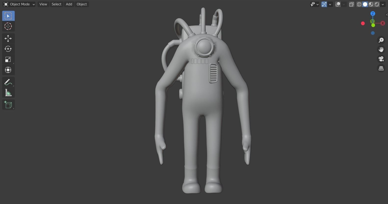 Monster inc - CDA agent 1 rigged 3D model_4