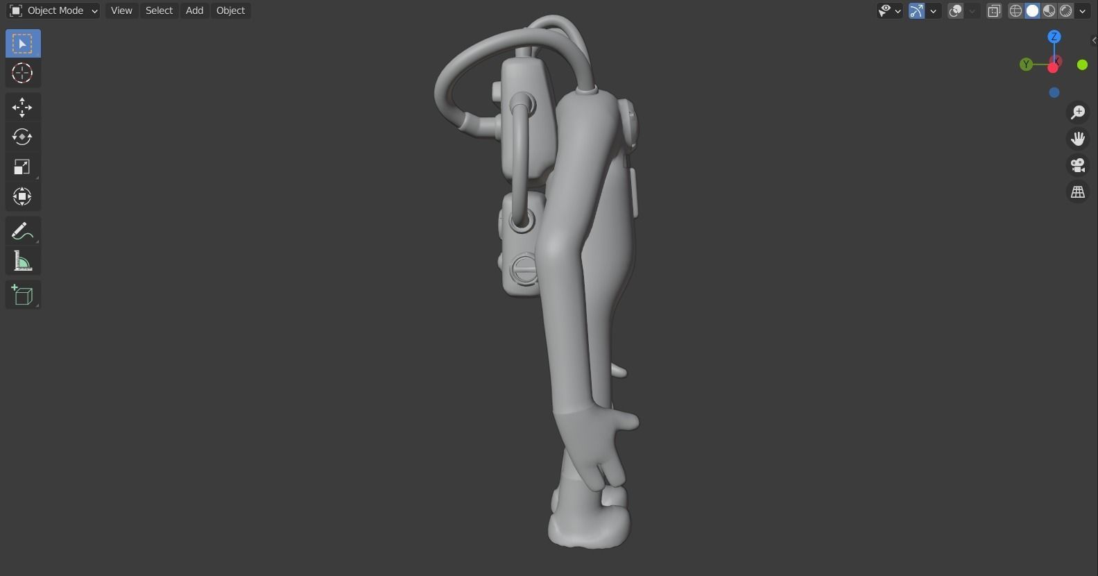 Monster inc - CDA agent 1 rigged 3D model_10