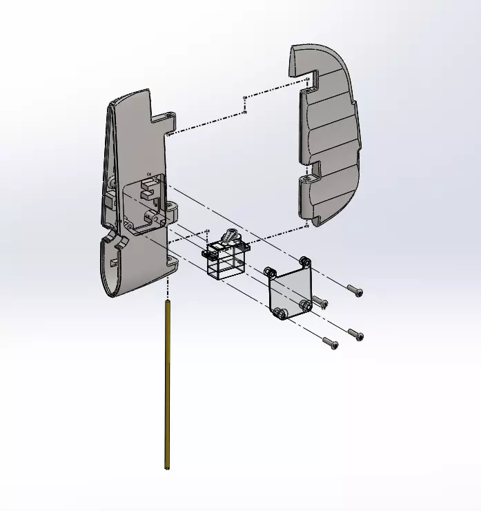 3D Print Lab FW-152 RUDDER 3D print model_0