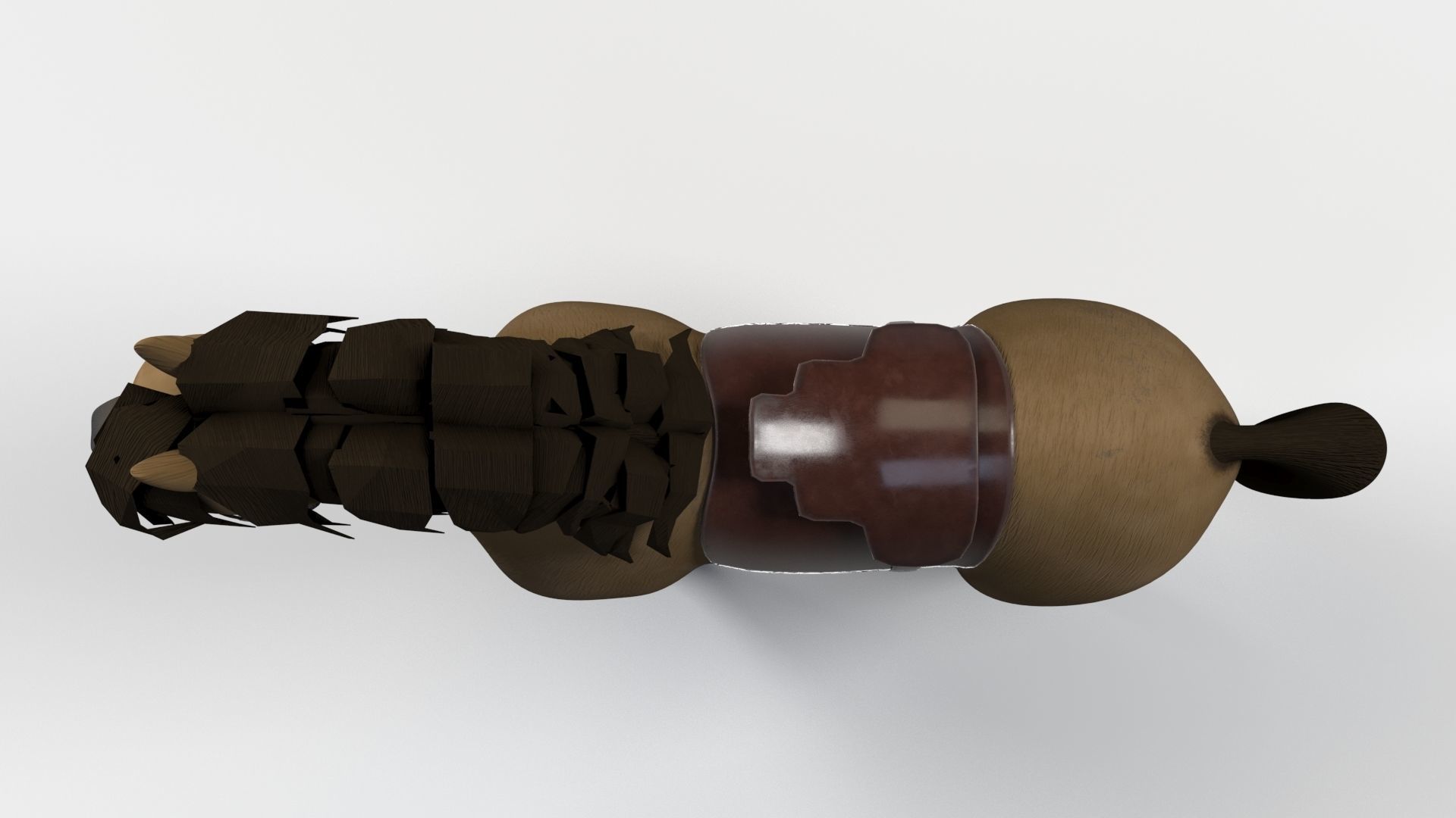 Cartoon Horse 3D model_8