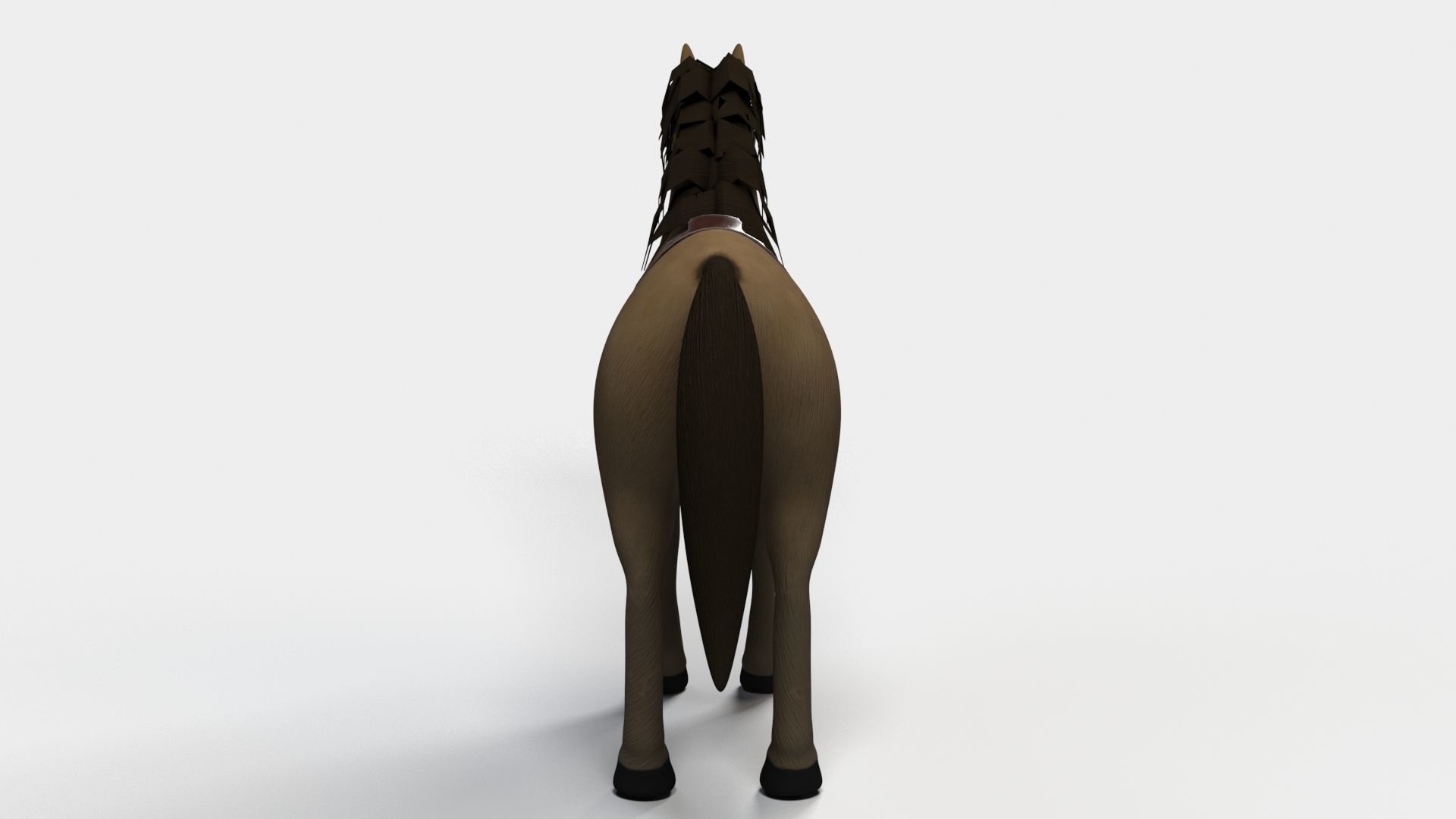 Cartoon Horse 3D model_4