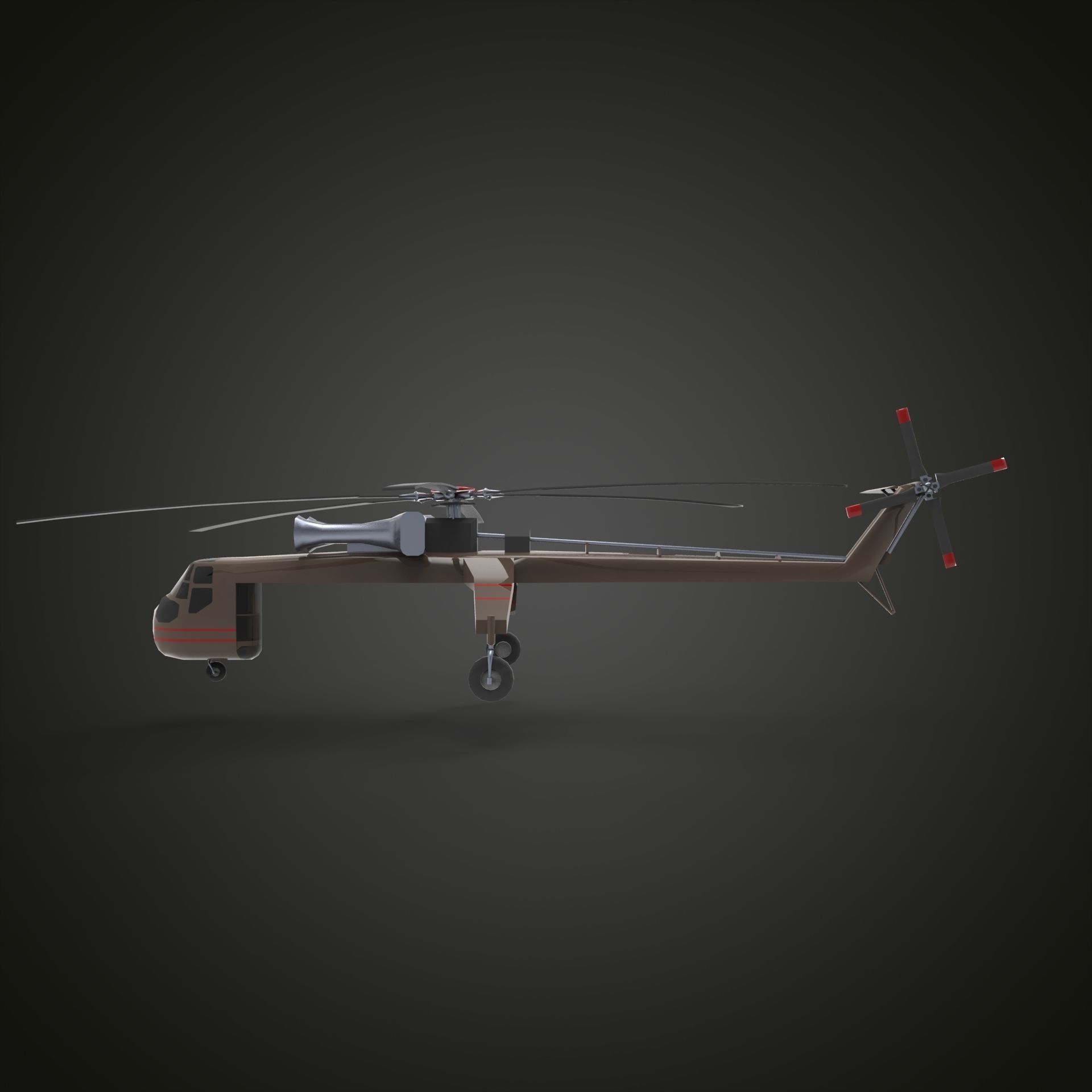  Sikorsky CH-54 3D model_3