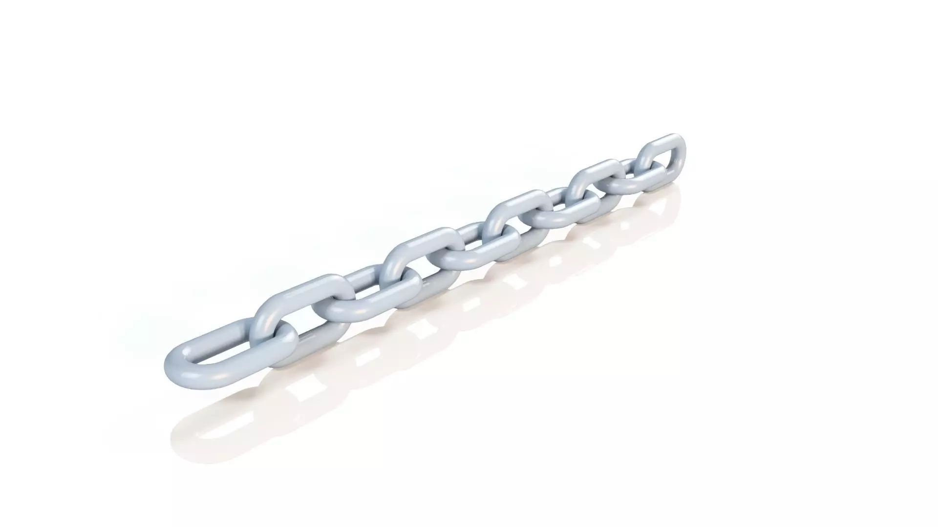 Steel chain model 3D model_0