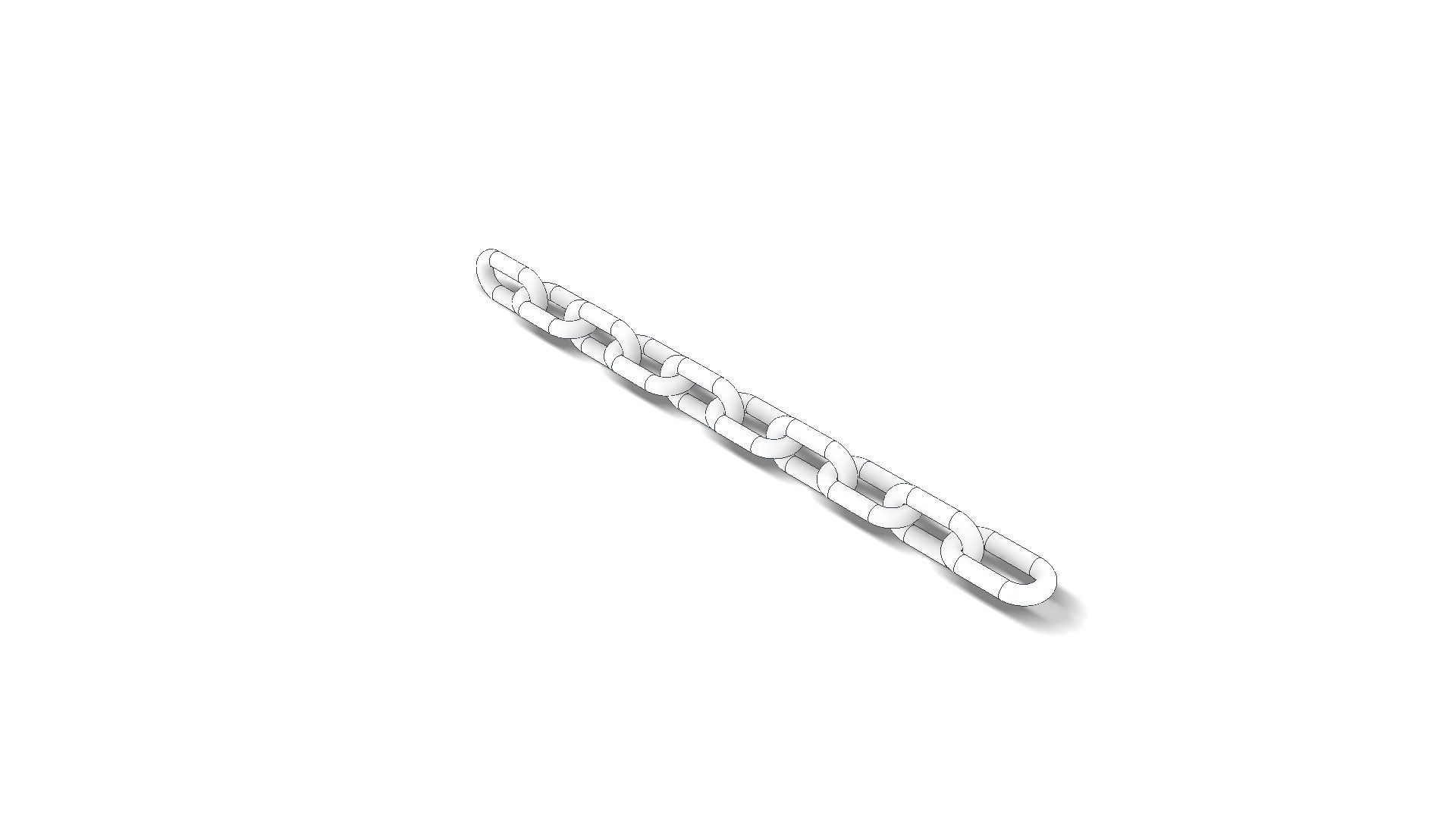 Steel chain model 3D model_3