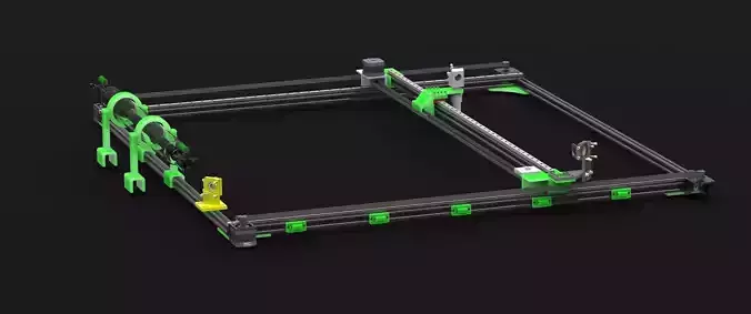 GIANT K40 prokect - All the parts to build your CO2 laser cutter 3D print model