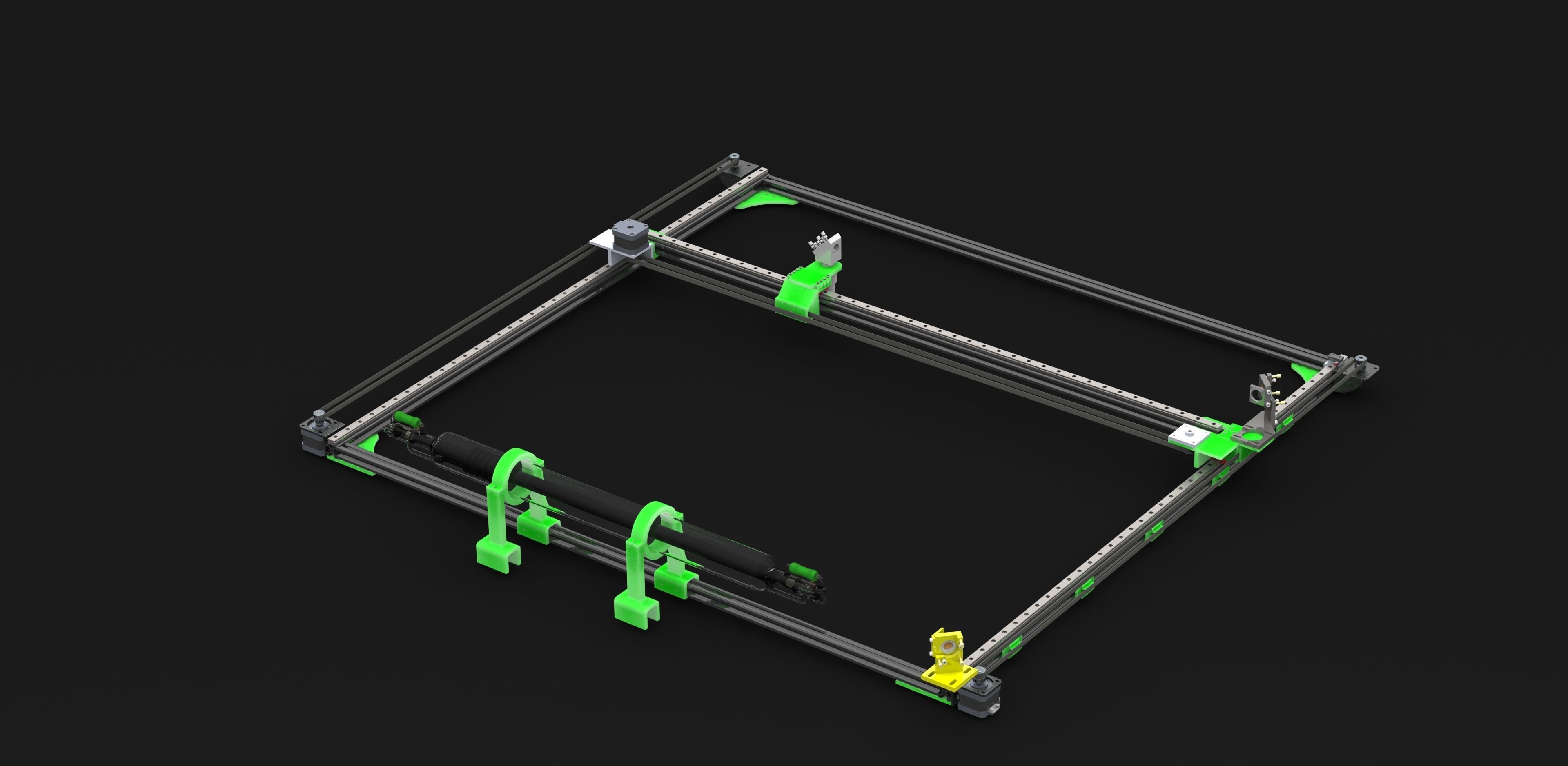 GIANT K40 prokect - All the parts to build your CO2 laser cutter 3D print model_4