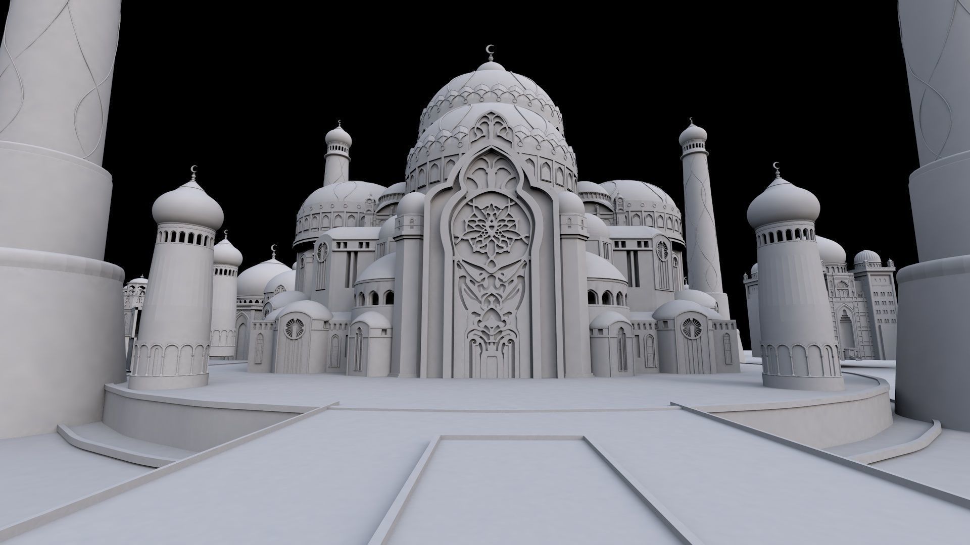 Fantasy Castle 3d Model 3D model_2