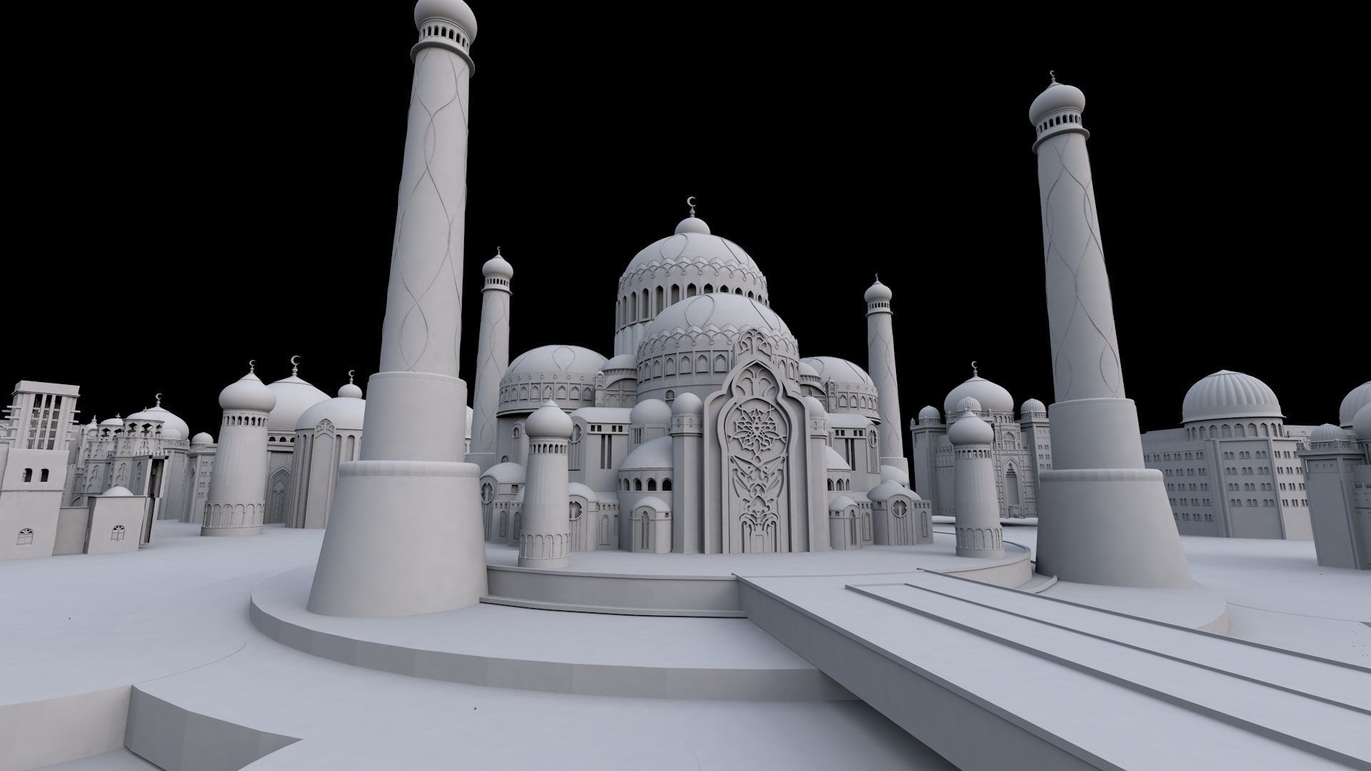 Fantasy Castle 3d Model 3D model_4