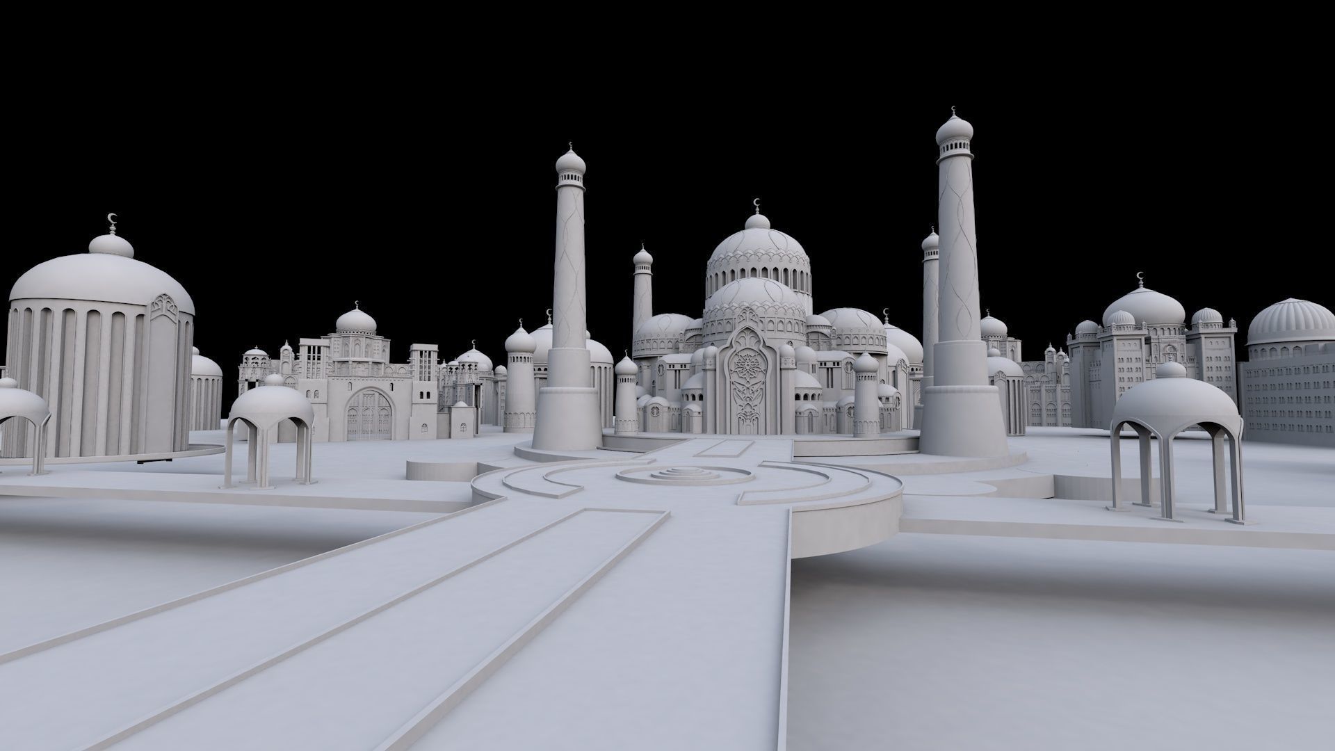 Fantasy Castle 3d Model 3D model_5