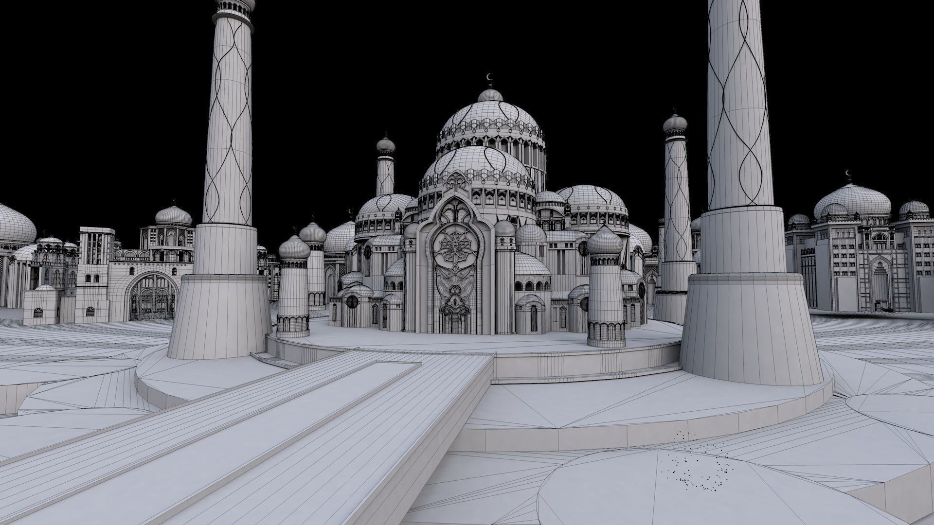 Fantasy Castle 3d Model 3D model_6