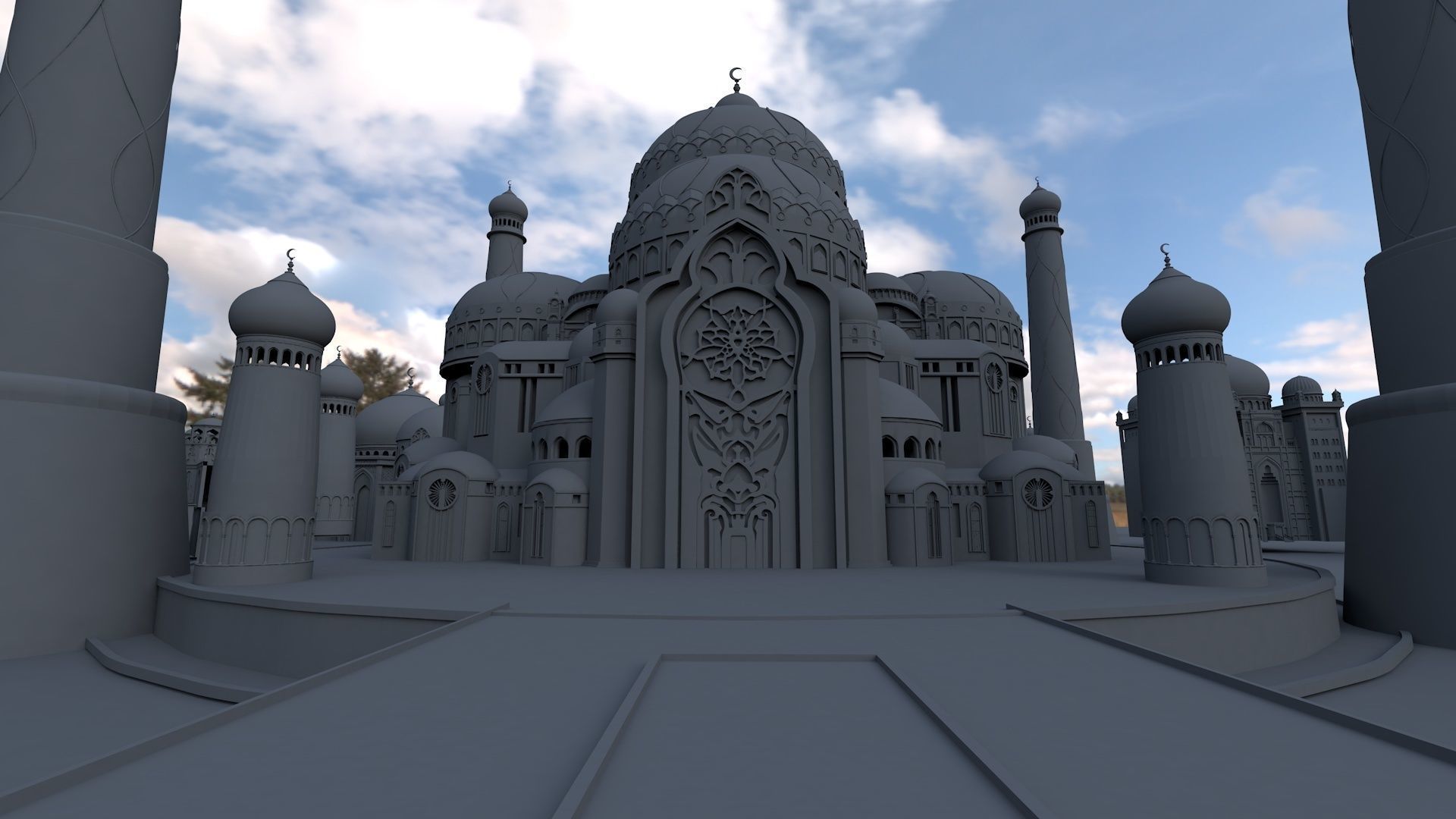 Fantasy Castle 3d Model 3D model_1