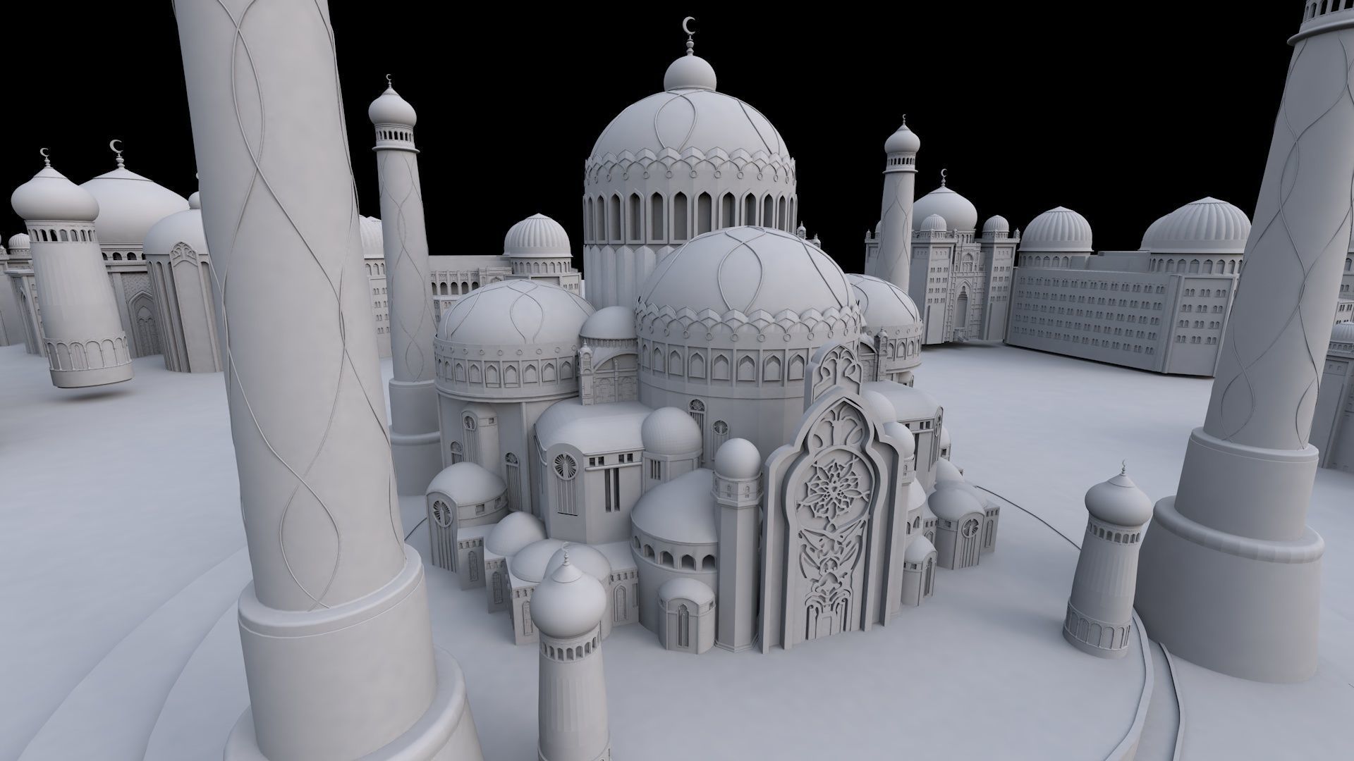 Fantasy Castle 3d Model 3D model_3